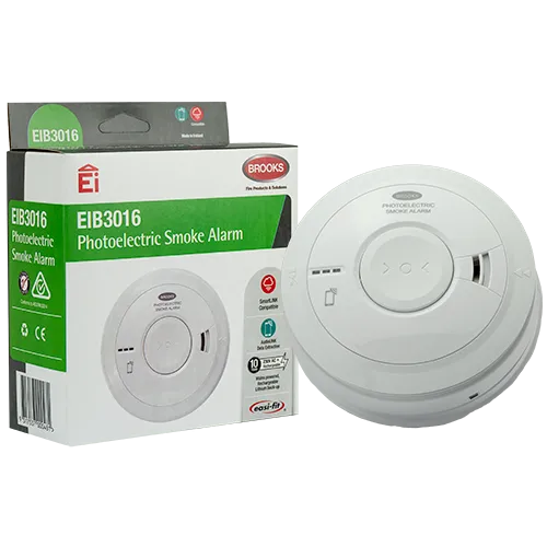 Brooks 230V Photoelectric Smoke Alarm with Lithium Backup (EIB3016)