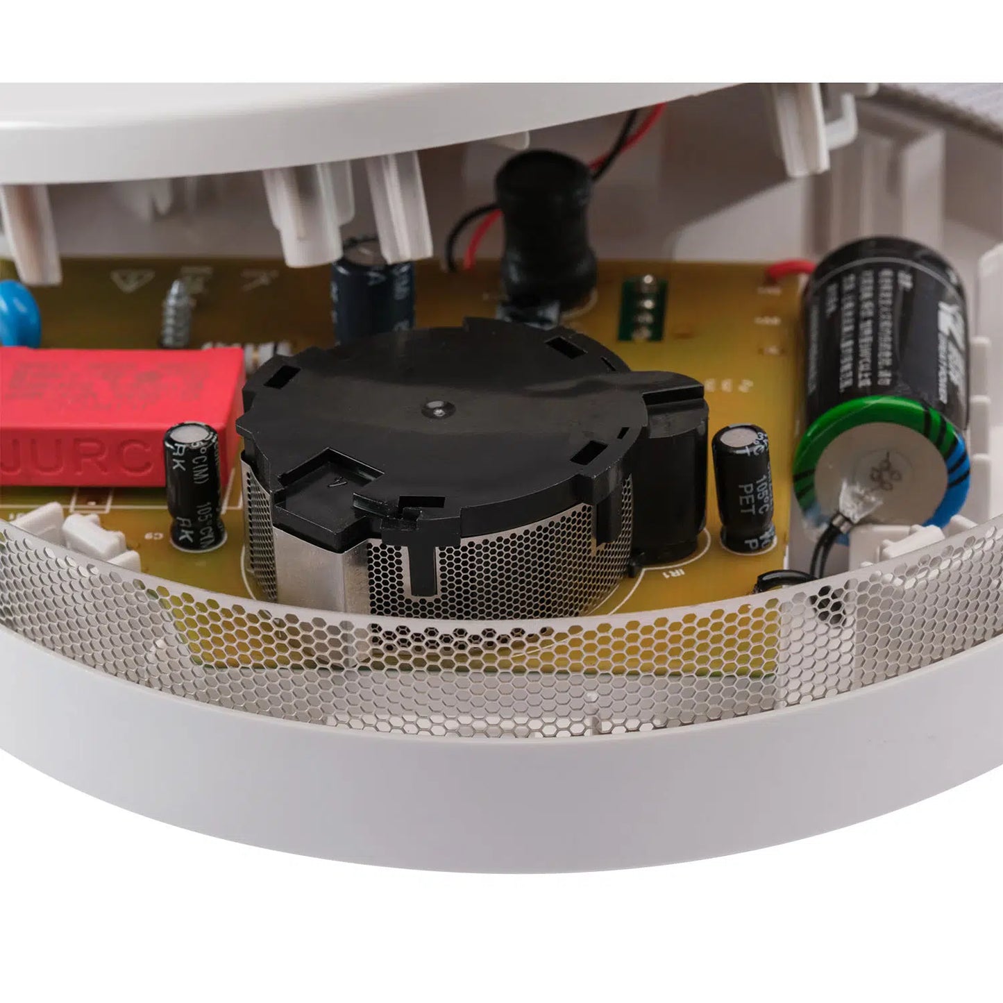 Red 240V Smoke Alarm with 9V Backup and Insect Guard (R240P)
