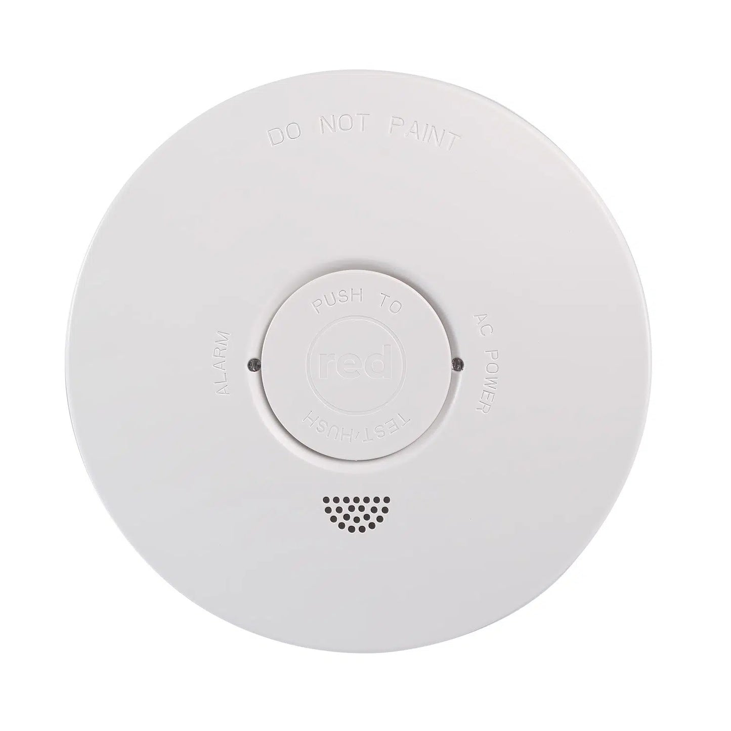 Red 240V Smoke Alarm with 9V Backup and Insect Guard (R240P)
