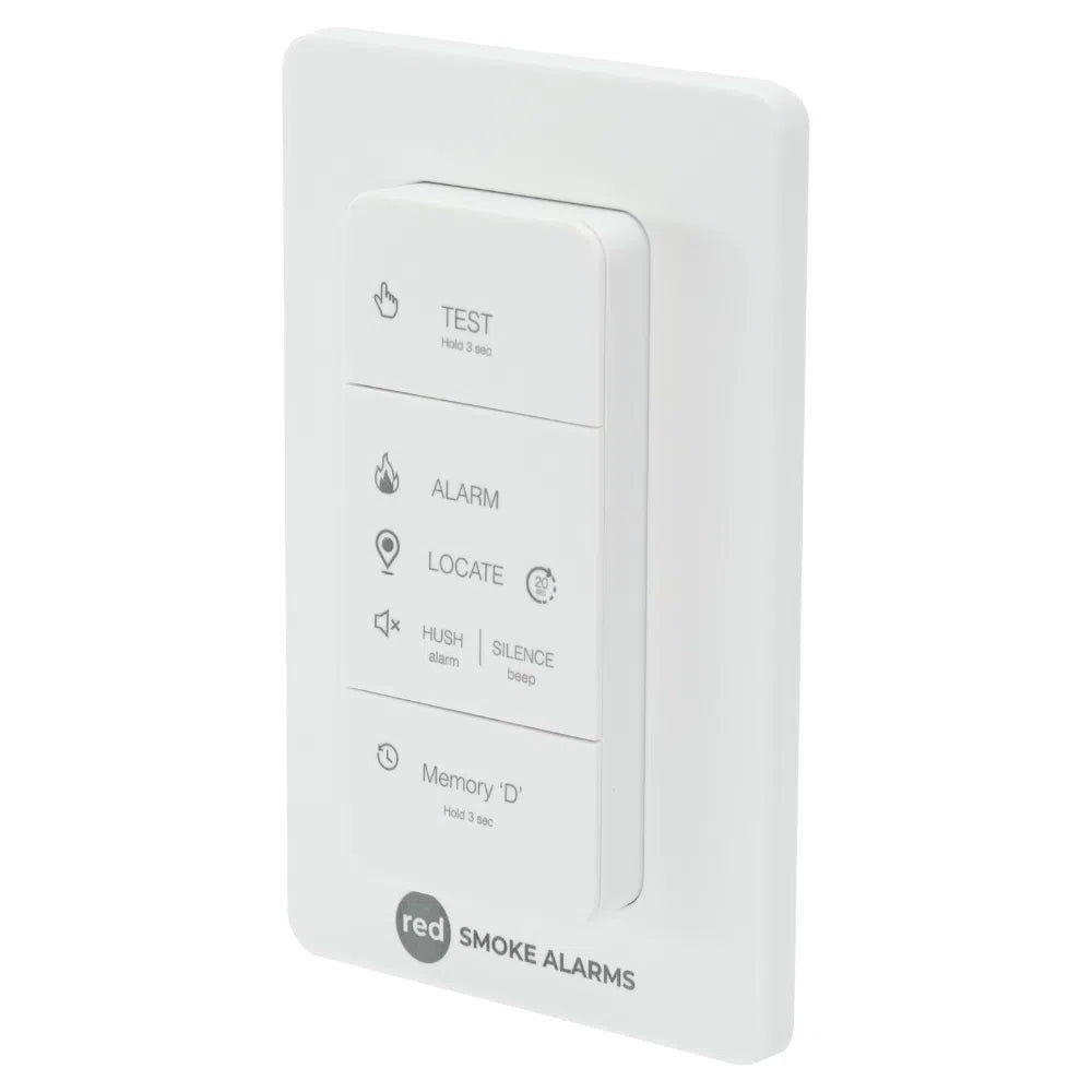 Red Wireless Wall Smoke Alarm Controller (RACP)